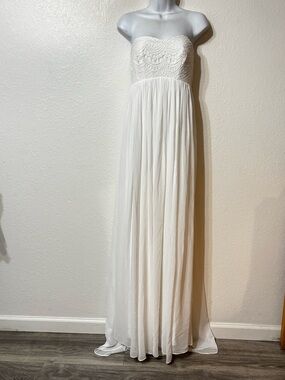 Tiffany Rose Strapless Maternity Wedding Dress Size 0